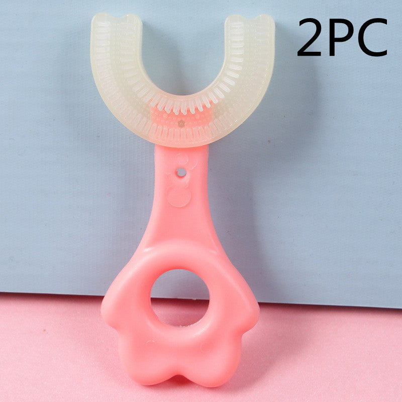 U-Shaped Silicone Baby Toothbrush