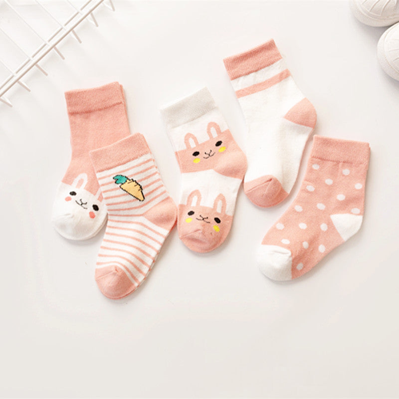 Baby Cartoon Combed-Cotton Socks