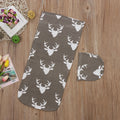 Deer Swaddle Blanket & Hat Set
