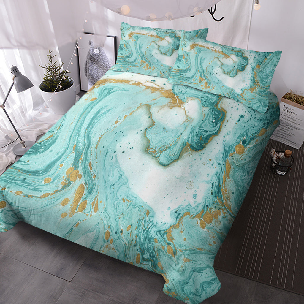 Marble Glitter Duvet Set