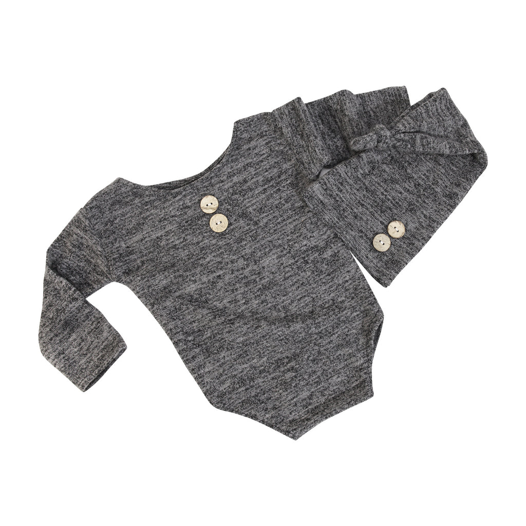 Baby Photo-Prop Bodysuit & Hat Set