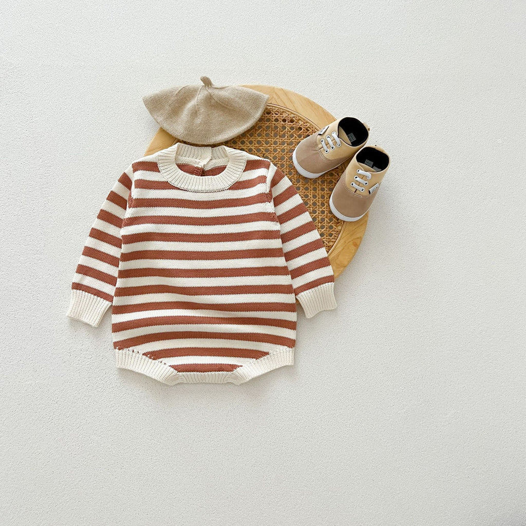 Newborn Striped Cotton Romper