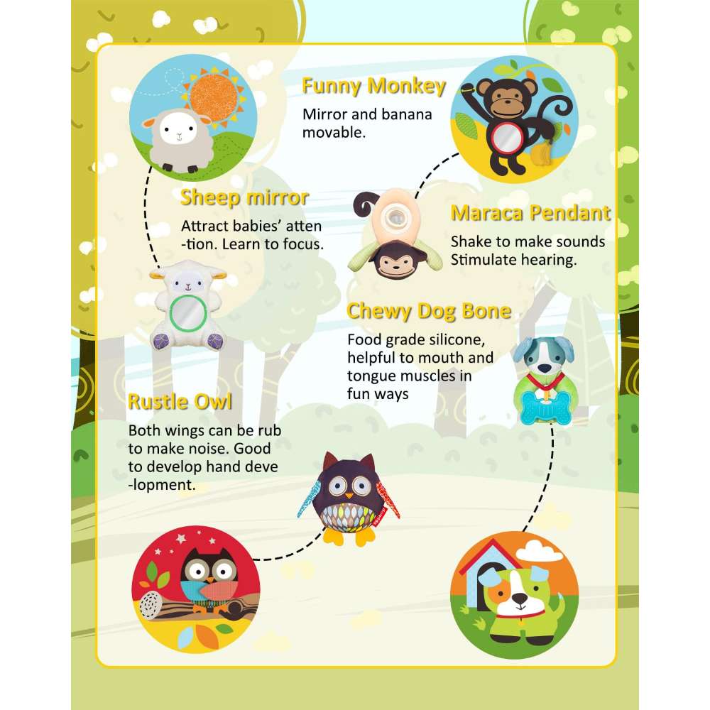 Zoo-Theme Baby Play Gym