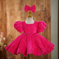 Girls' Rose Pink Flower Girl Dress