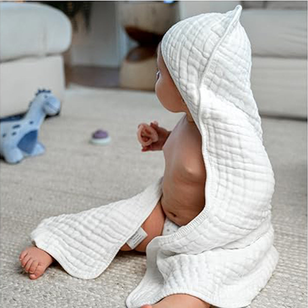 6-Layer Hooded Gauze Bath Towel