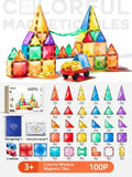 Magnetic Tiles & Pipe Track Set (100-Piece)