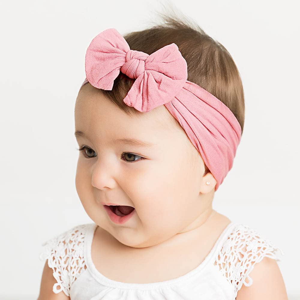Baby Girl Knot Bow Headbands (22 Colors)