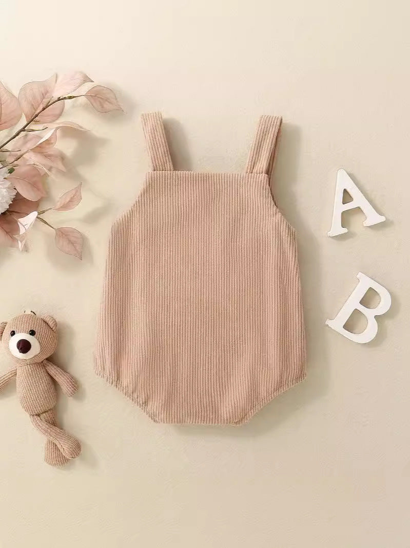Baby Corduroy Sleeveless Romper