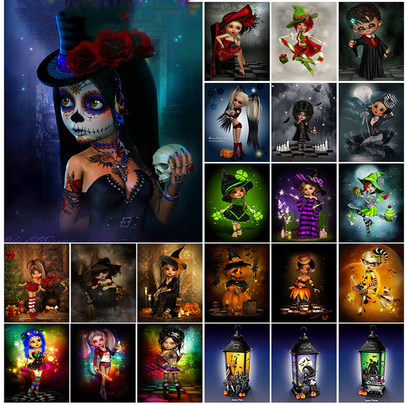 Halloween Diamond Painting Poster Kit