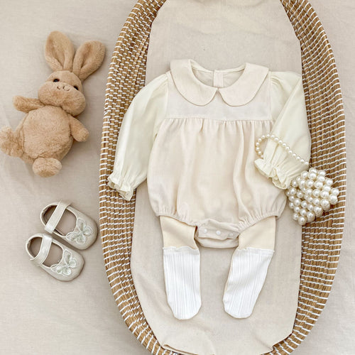 Baby Corduroy Doll-Collar Romper