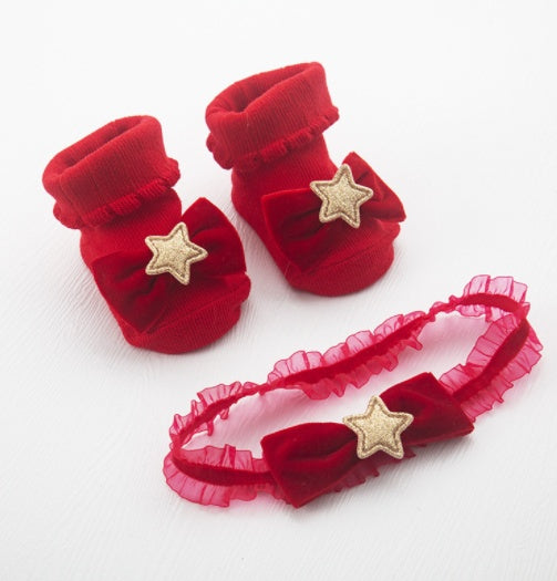 Baby Headband & Socks Set