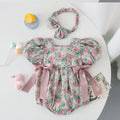 Baby Rose Short-Sleeve Romper