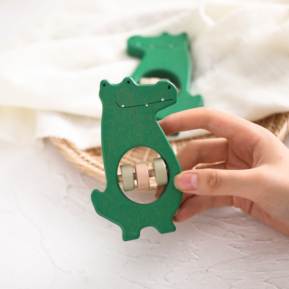 Wooden Crocodile Music Rattle