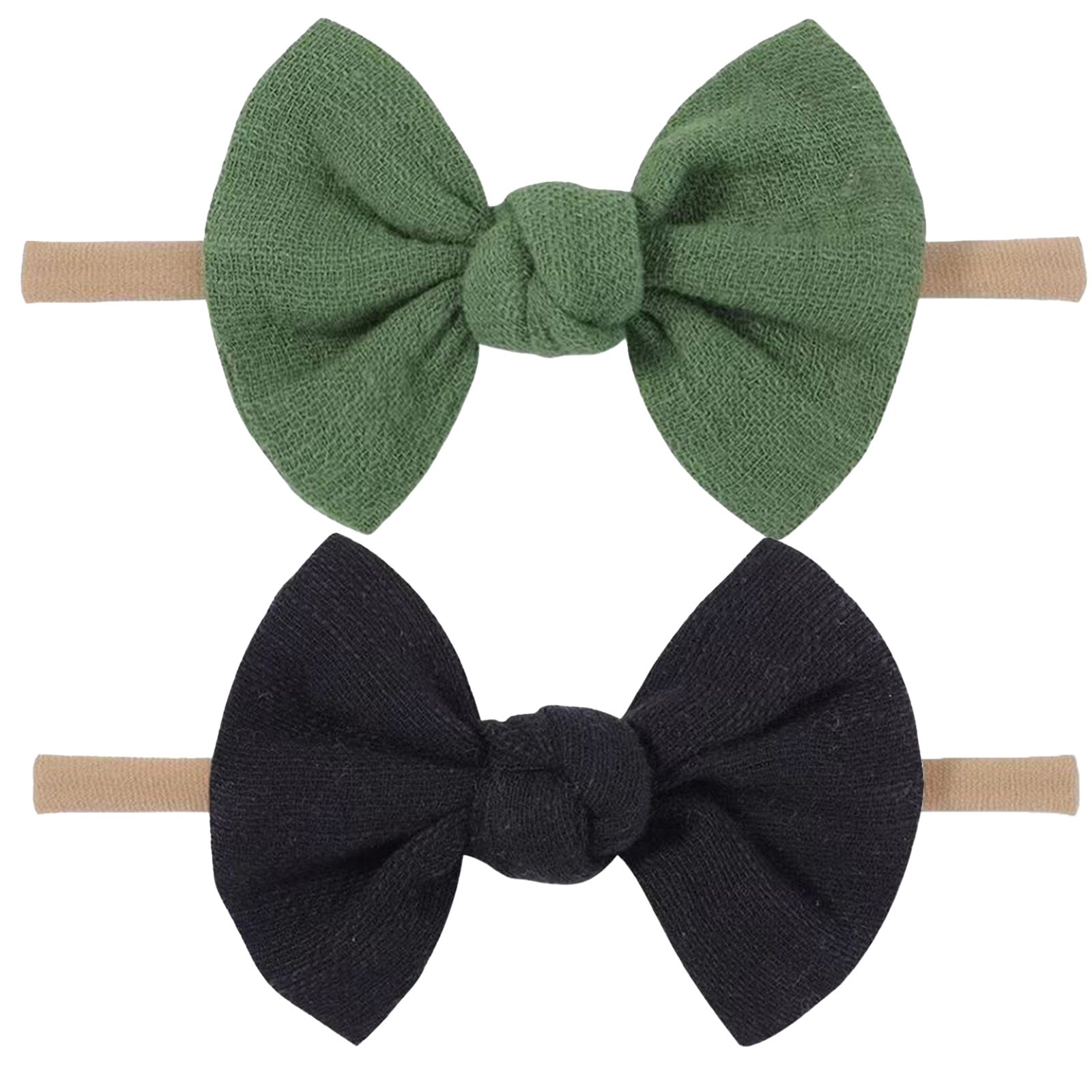 Baby Girl Nylon Bow Headbands