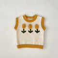 Baby Girl 3D Flower Knitted Top