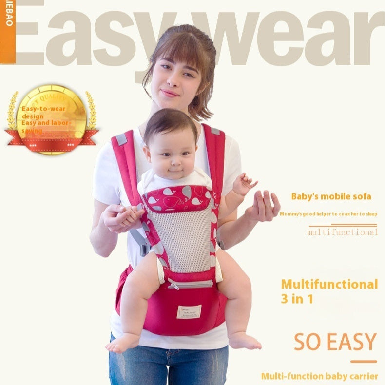 Cotton Baby Waist-Stool with Shoulder Strap
