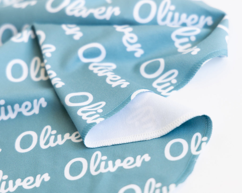 Personalized Jersey Swaddle Blanket