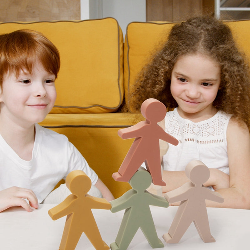 Silicone Stacking People Toy