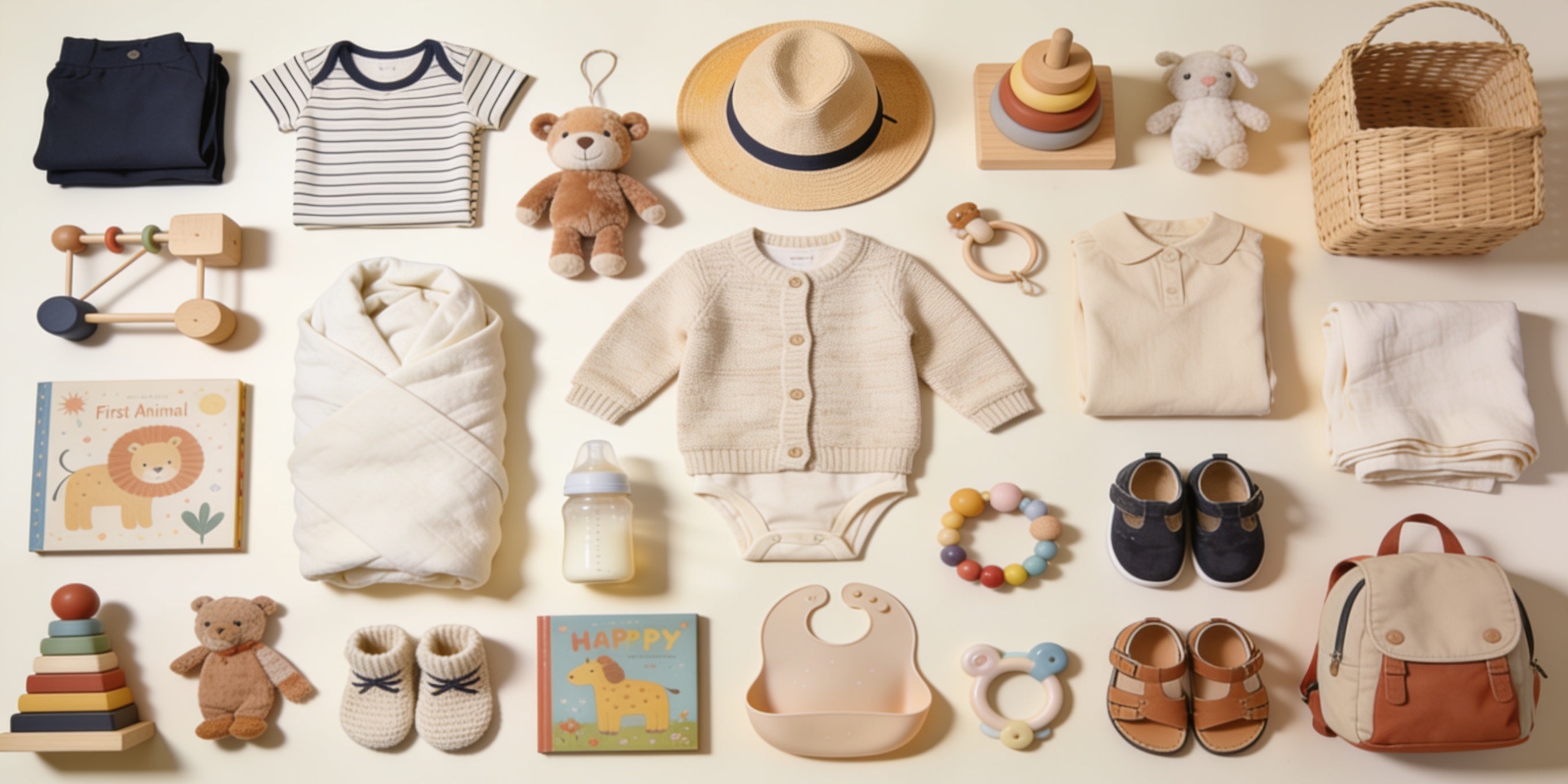 Aaron and Finch complete kids store flat-lay hero banner