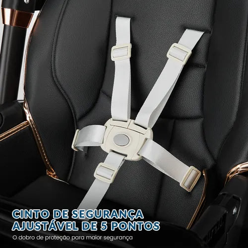 Baby Feeding Chair, Portable High Chair, Black