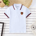 Boys' Lapel Short-Sleeve Top