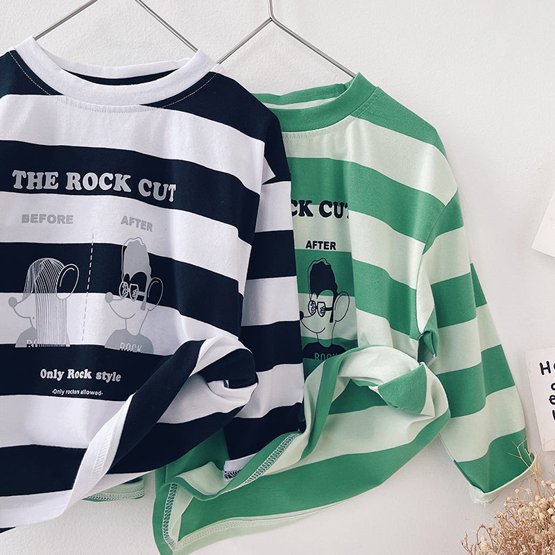 Boys' Striped Long-Sleeve Tee