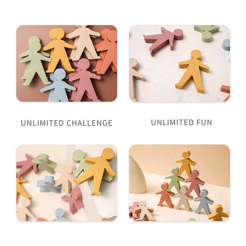 Silicone Stacking People Toy