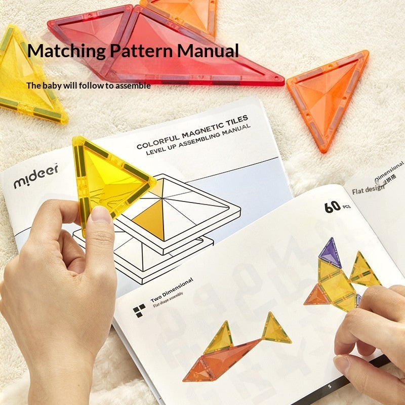 Magnetic Tiles & Pipe Track Set (100-Piece)