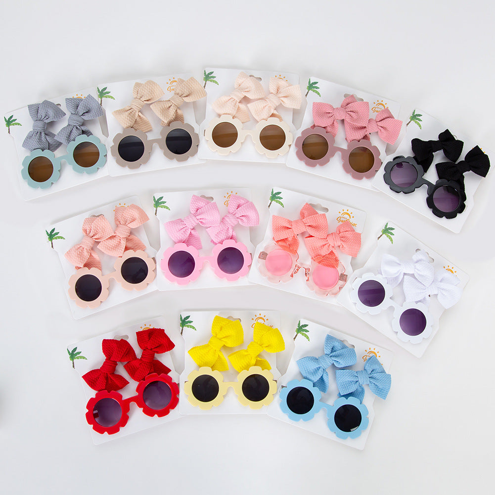 Baby Sunglasses & Hair Clip Set