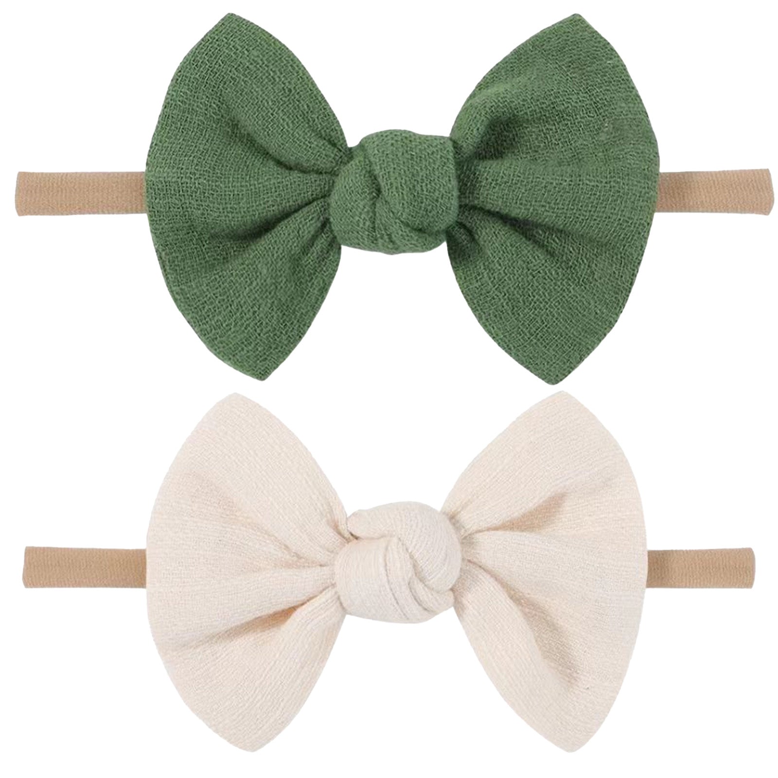 Baby Girl Nylon Bow Headbands