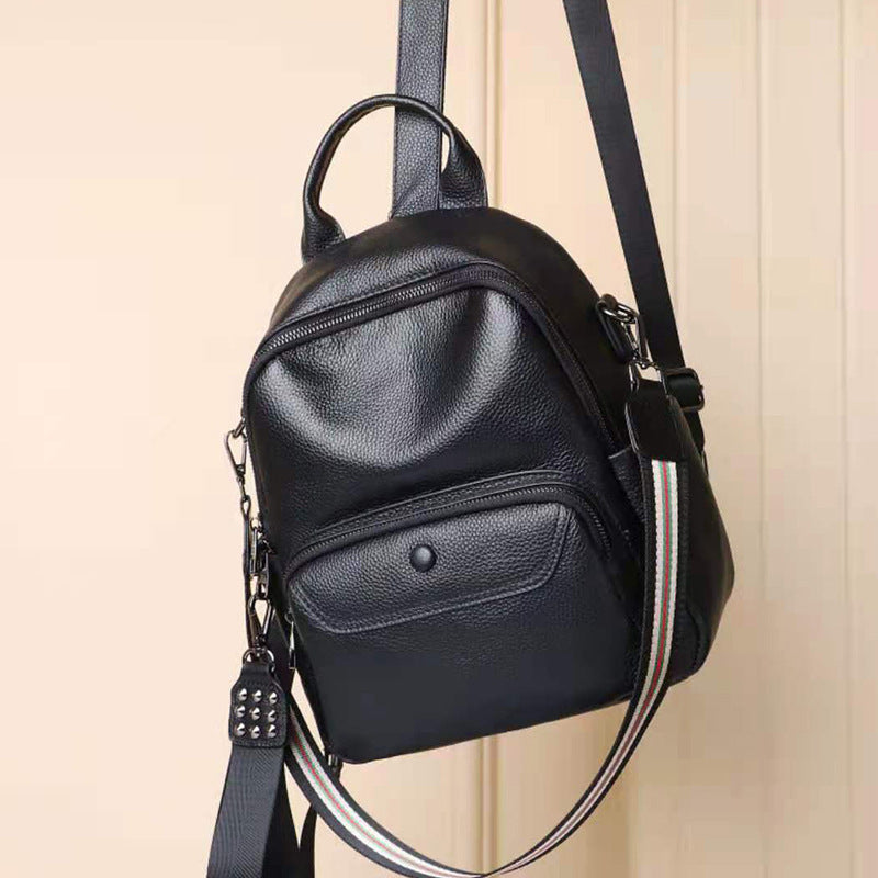 Women's Leather Fashion Backpack
