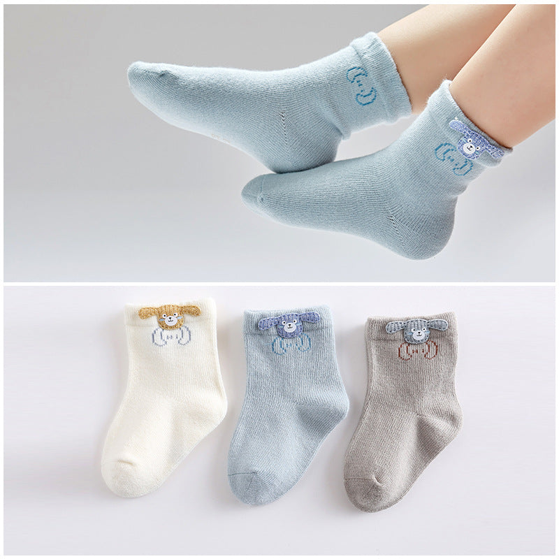 Baby Cartoon Boneless Cotton Socks