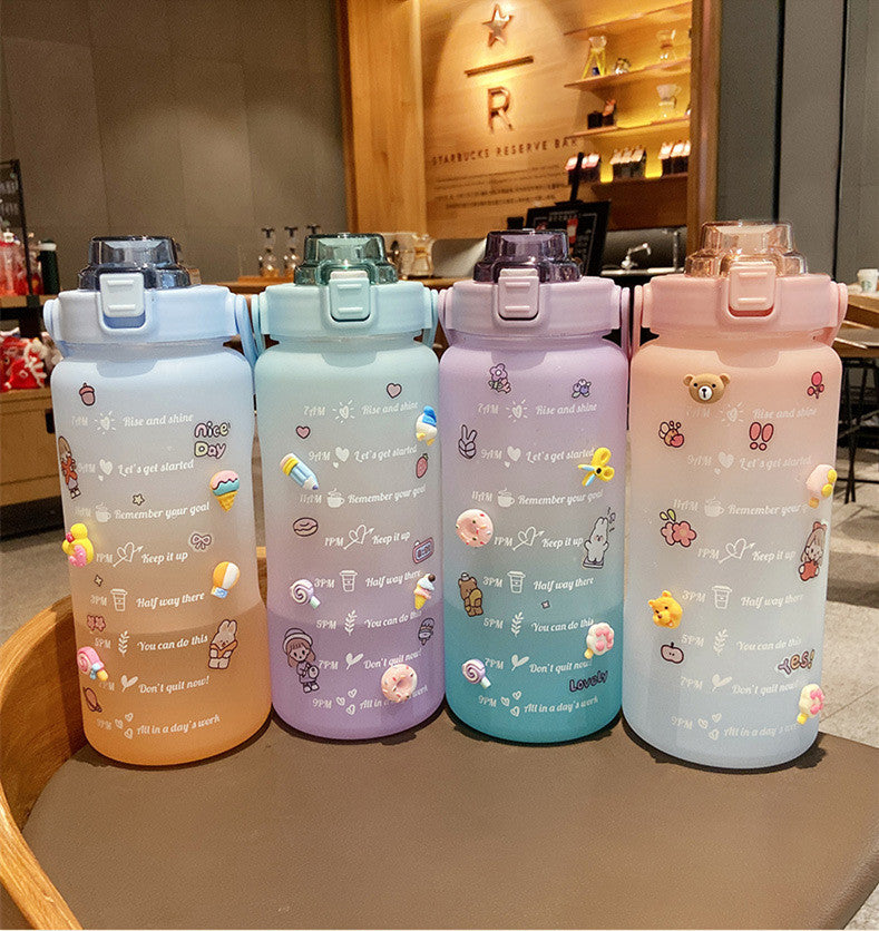 2-Liter Motivational Water Bottle