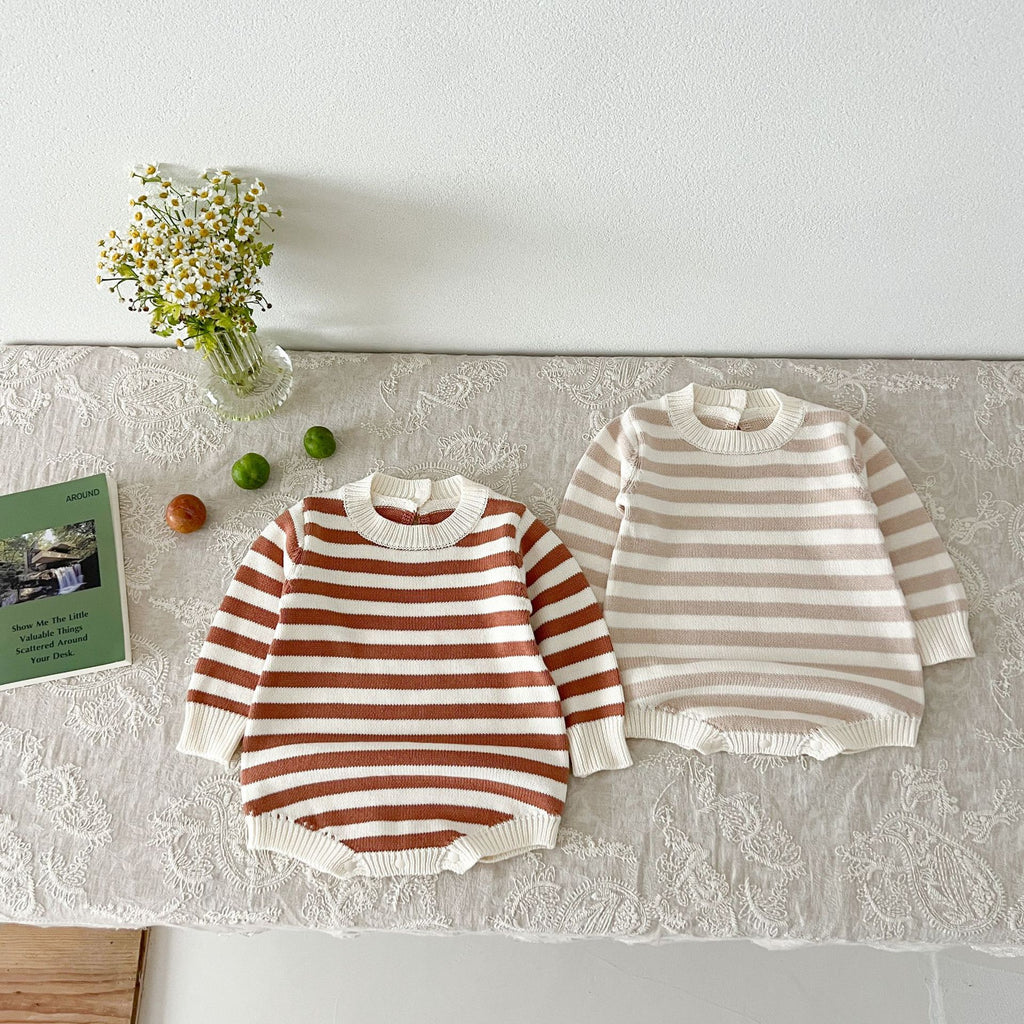 Newborn Striped Cotton Romper