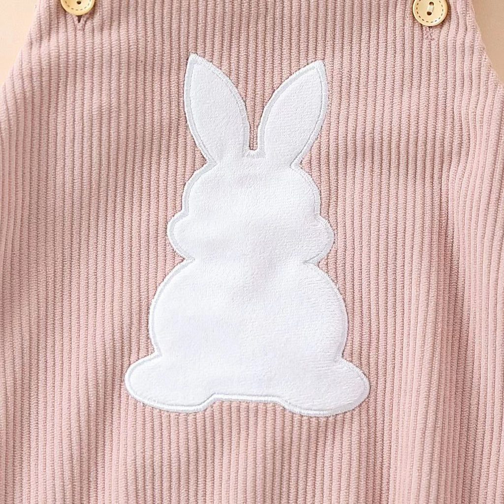 Baby Rabbit Embroidered Romper