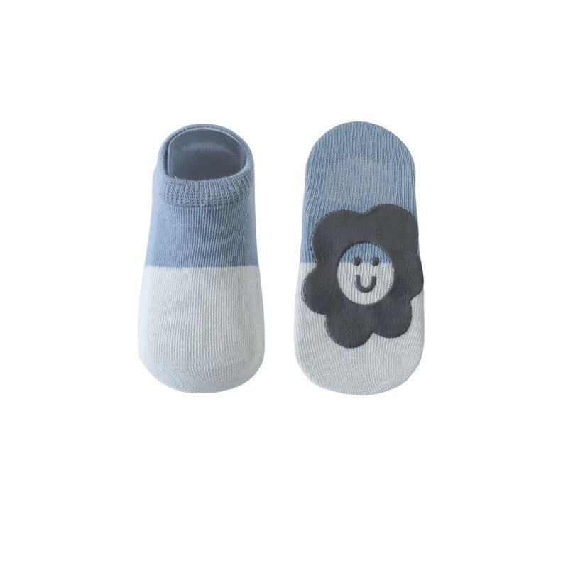 Baby Thin Combed-Cotton Boat Socks
