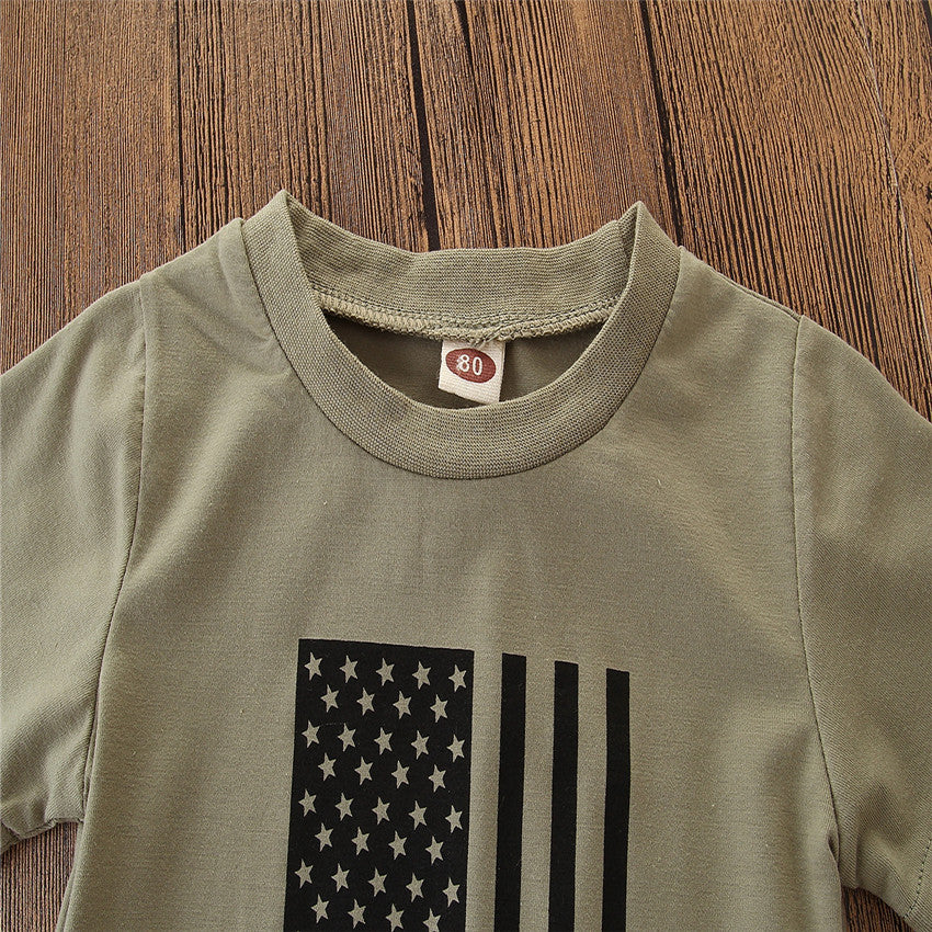 Boys' Camo Summer Top & Shorts Set