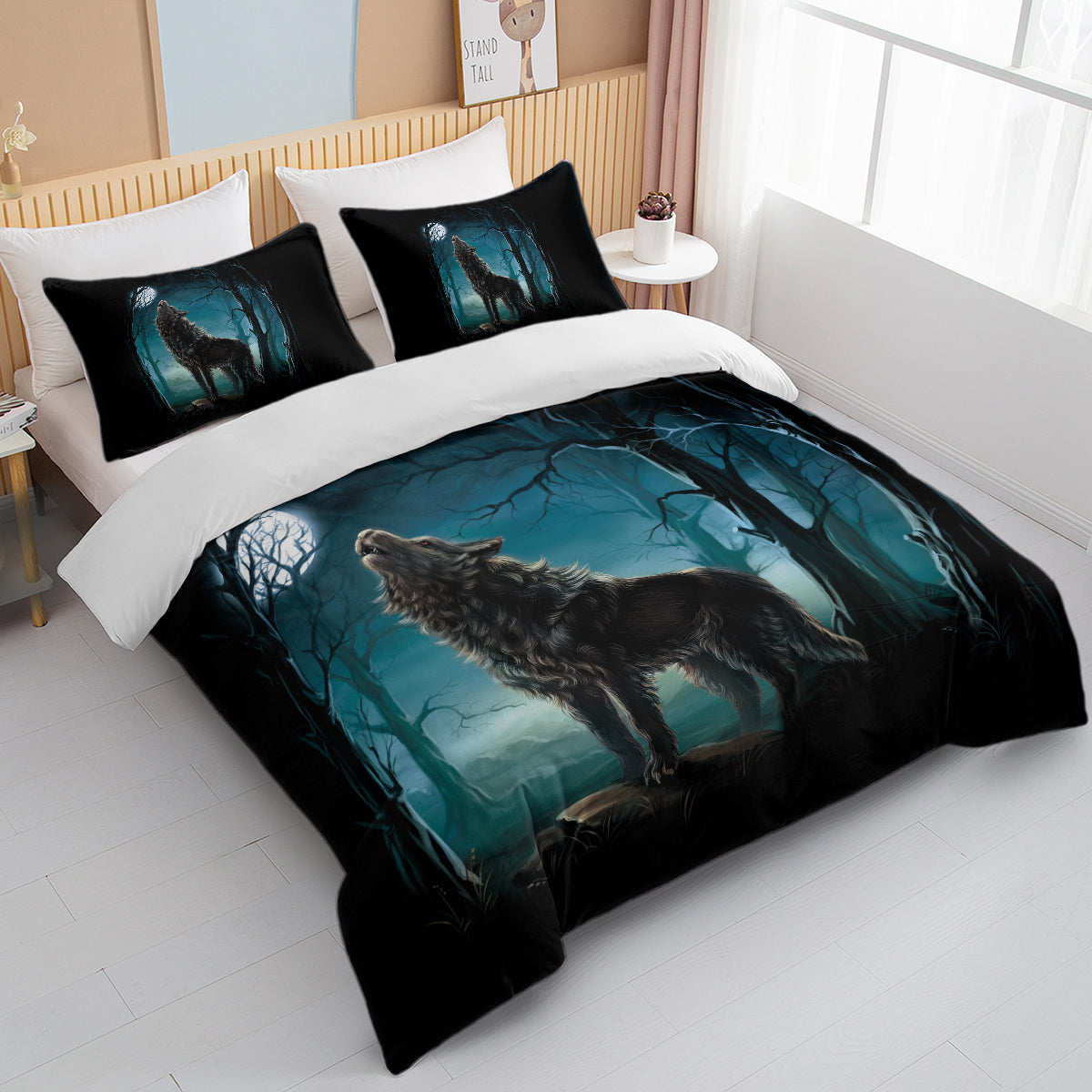 Moon Wolf Duvet Set (3-Piece)