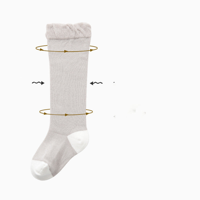 Baby Knee-High Cotton Socks