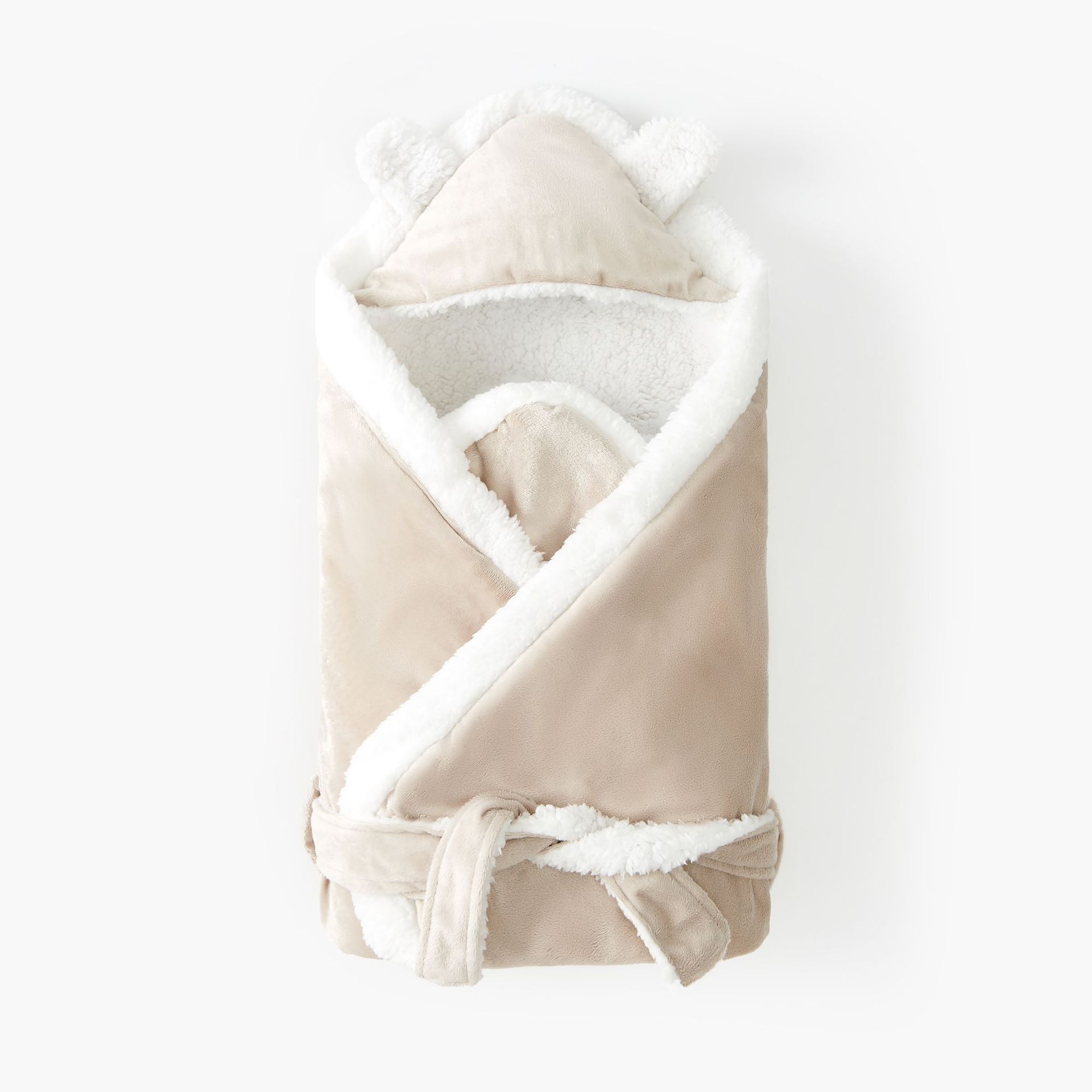 Solid-Color Velvet Swaddle Blanket