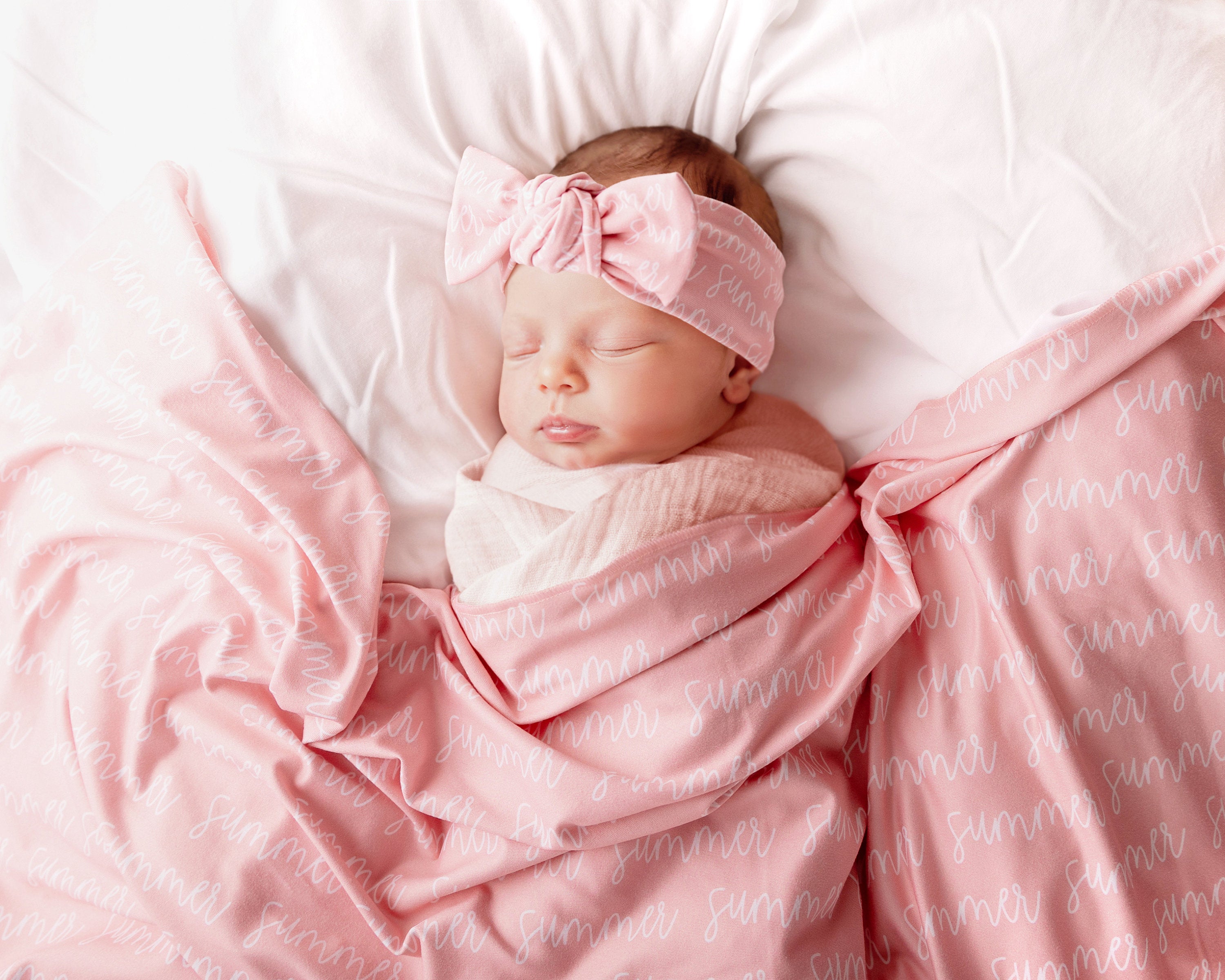 Personalized Jersey Swaddle Blanket