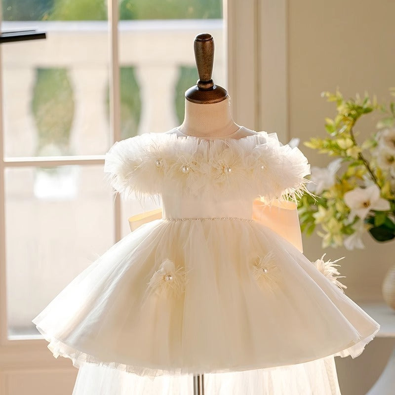 Girls' Champagne Flower Girl Dress