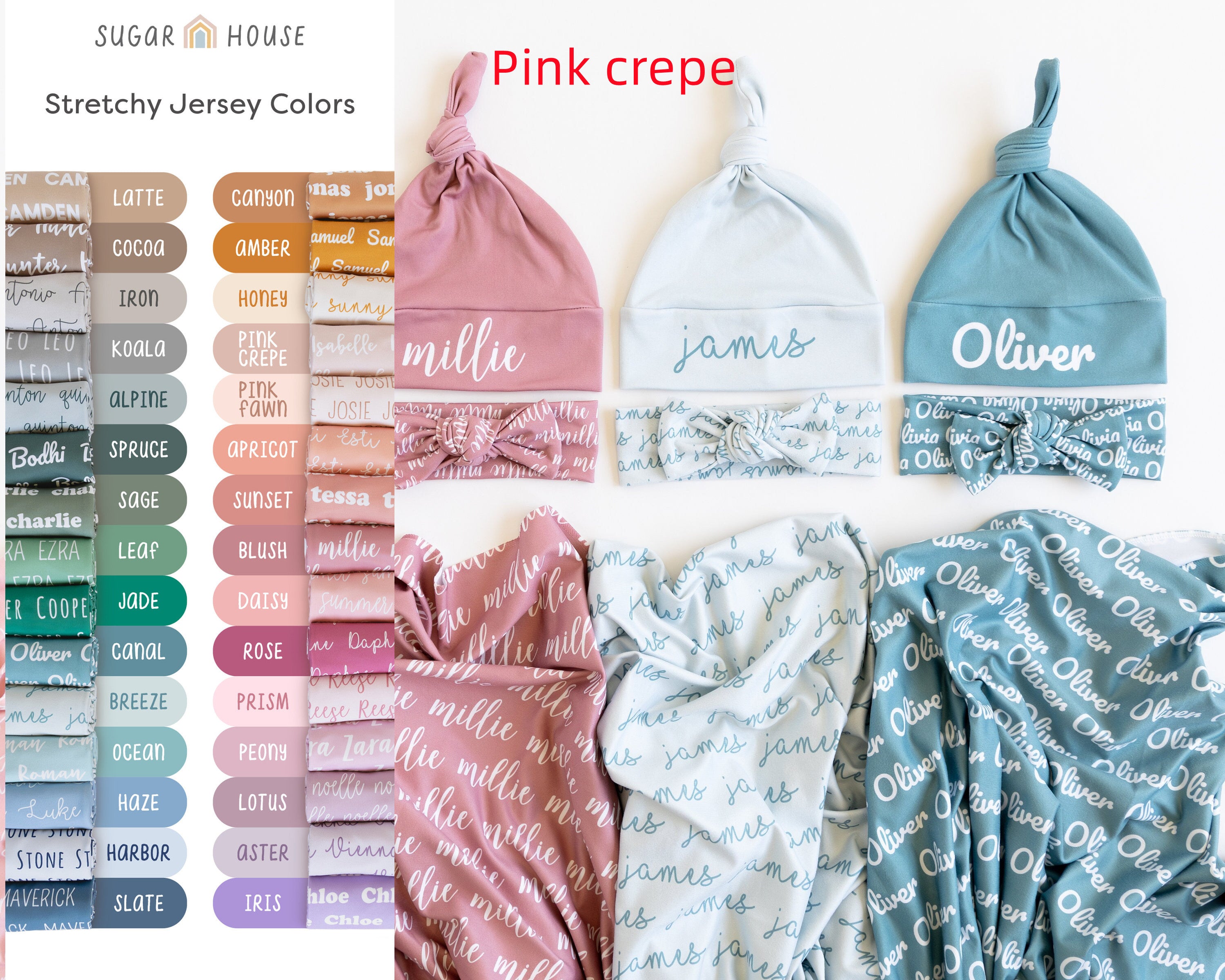 Personalized Jersey Swaddle Blanket