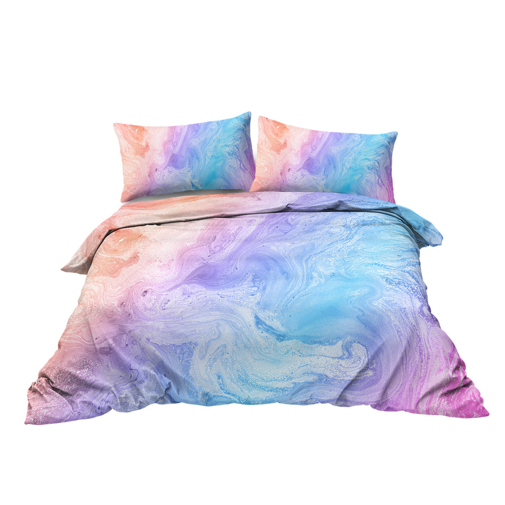 Rainbow Glitter Ombre Duvet Set