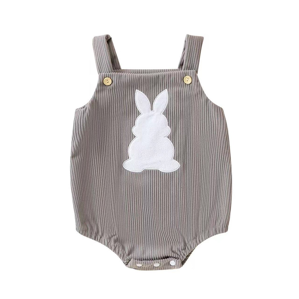 Baby Rabbit Embroidered Romper