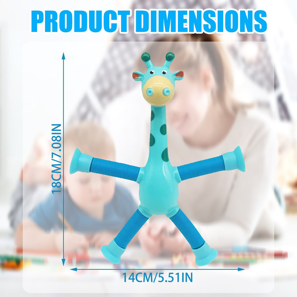 Giraffe Pop-Tube Fidget Toy