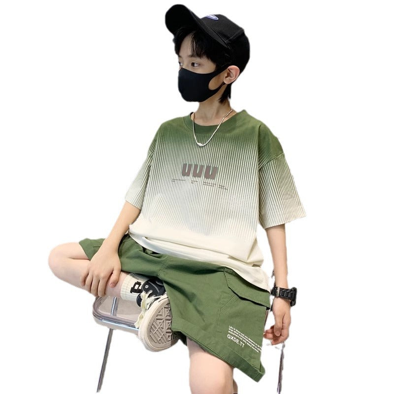 Boys' Letter-Print Short-Sleeve Tee