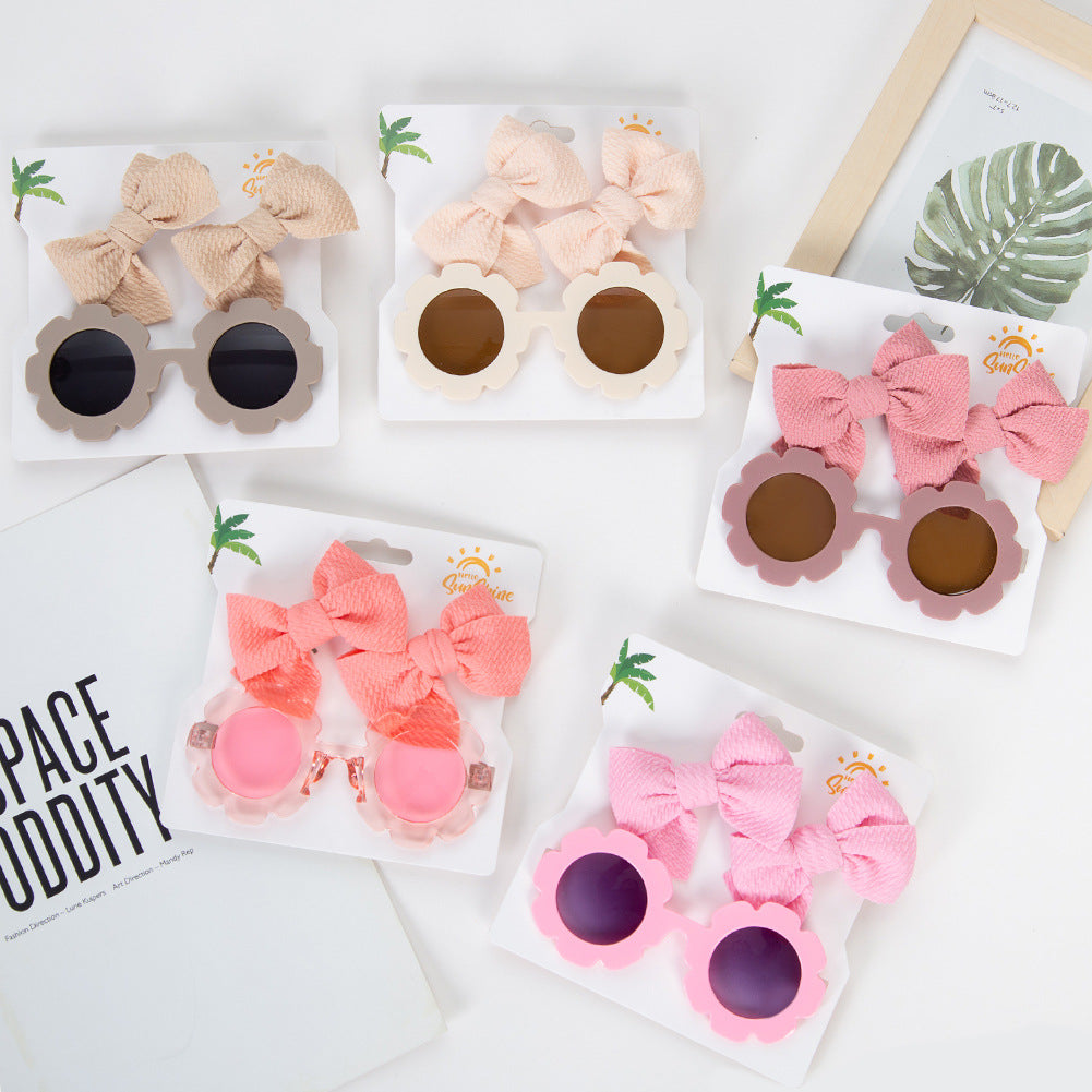 Baby Sunglasses & Hair Clip Set