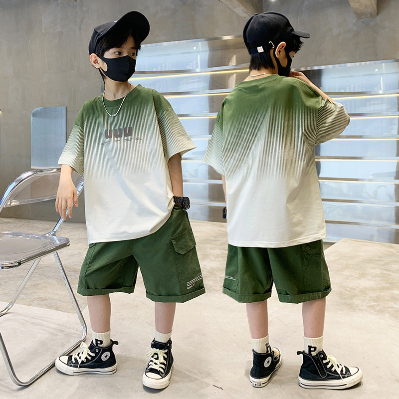 Boys' Letter-Print Short-Sleeve Tee
