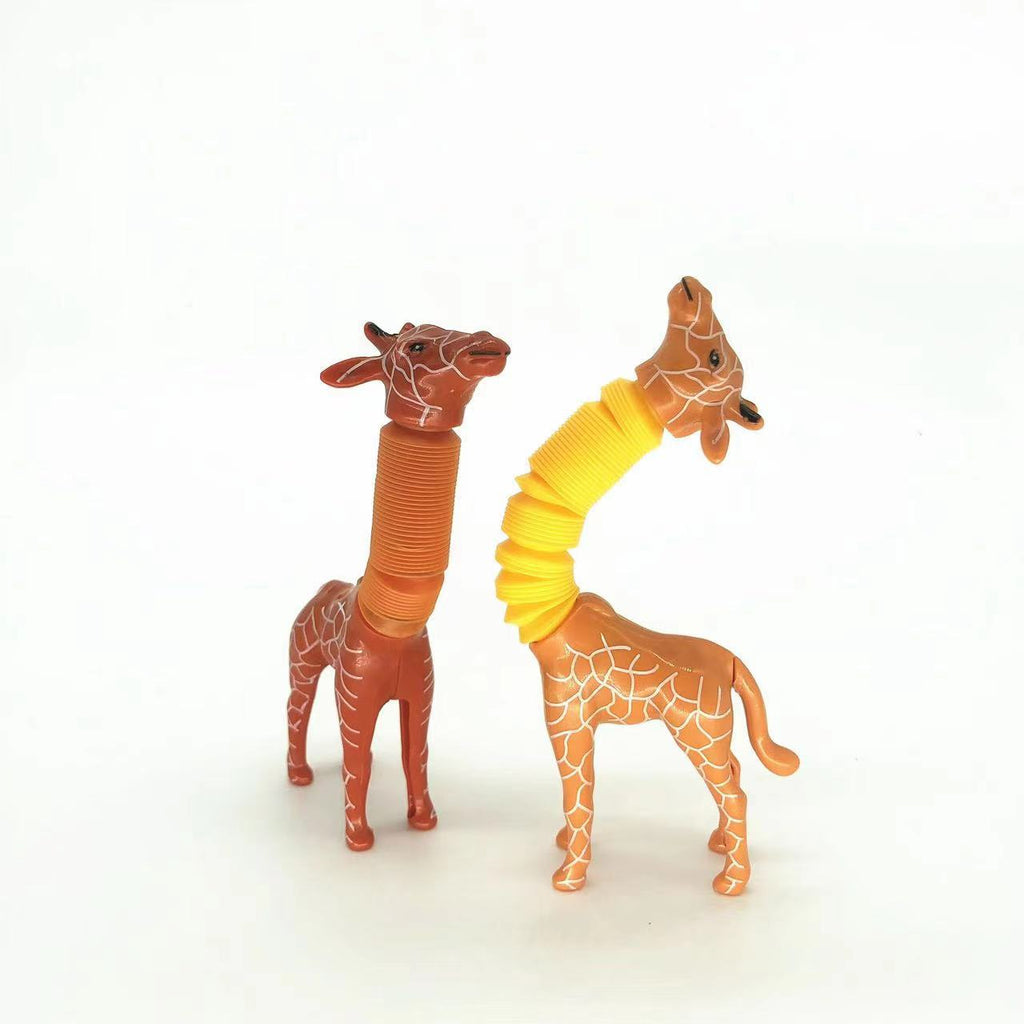 Giraffe Pop-Tube Fidget Toy